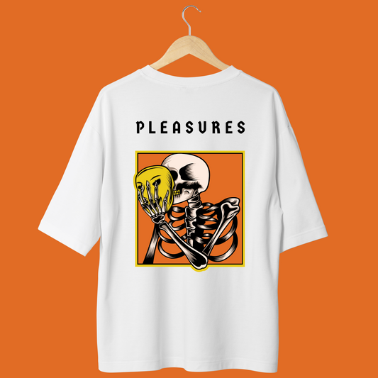 [ Pleasures - Skull ] Oversized Unisex Tshirt