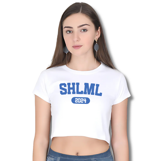 SHLML Signature Crop Top - Ash