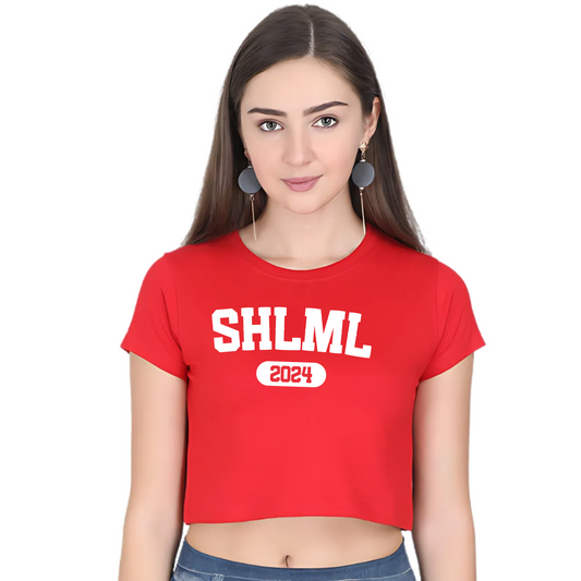 SHLML Signature Crop Top - Red Velvet