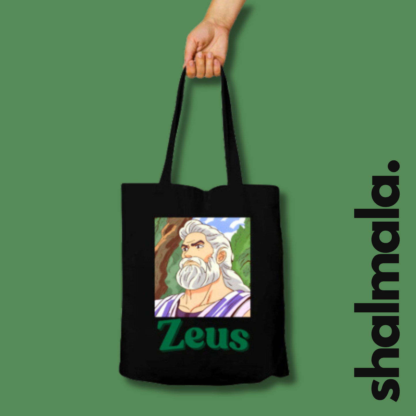 Zeus - Unisex Zipper Tote Bag