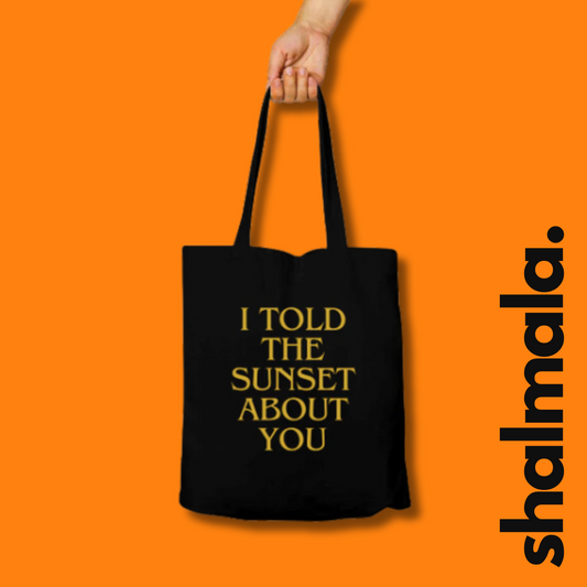 I told the sunset about you - Unisex Zipper Tote Bag