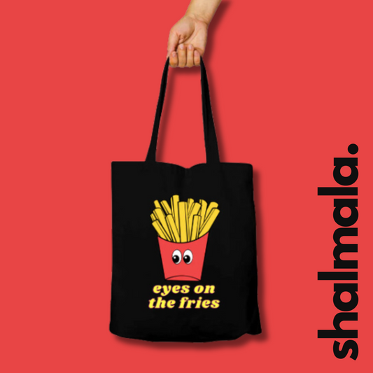 Eyes on the Fries - Unisex Zipper Tote Bag