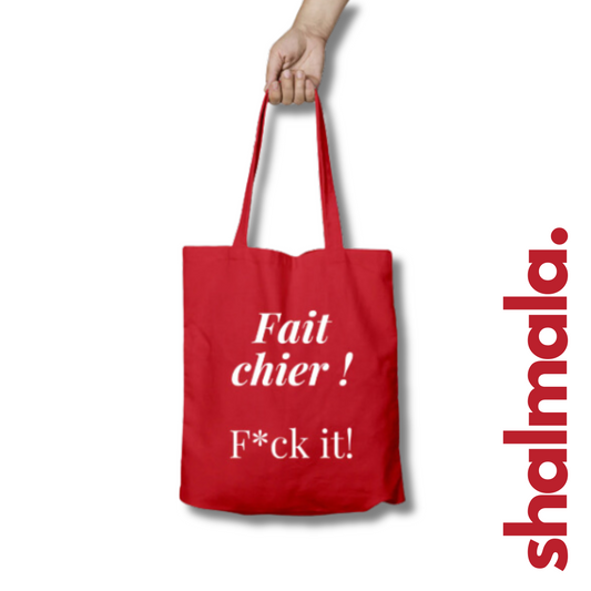 Fait chier ! - Unisex Zipper Tote Bag