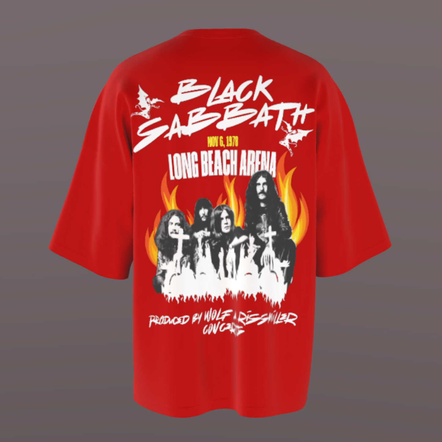 Black Sabbath 1978 Long Beach Arena Concert T-Shirt – Limited Edition