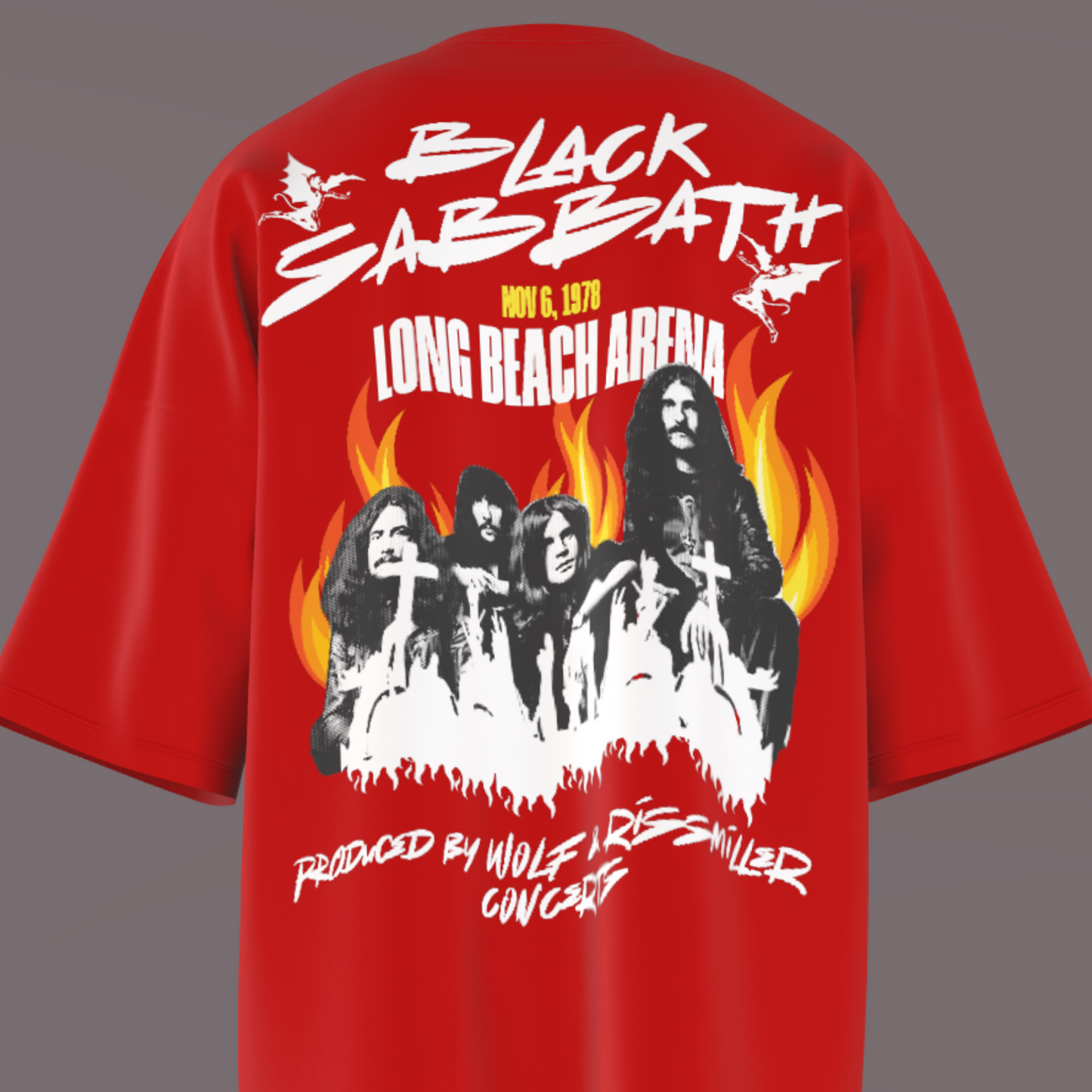 Black Sabbath 1978 Long Beach Arena Concert T-Shirt – Limited Edition